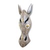 G6 Collection Wooden Tribal African Giraffe Mask Hand Carved Wall