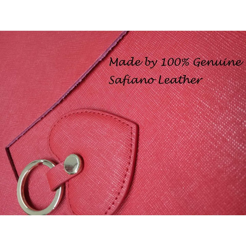Cute Leather Keychain Heart Shape Leather Key Ring Car Key