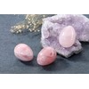 Jovivi Natural Rose Quartz Egg Sphere Sculpture Reiki Healing Crystal