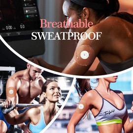 OK TAPE Adhesive Patches for Freestyle Libre 15 PCS, Waterproof & Sweatproof CGM Patches, Long Last Sensor Patches, Beige