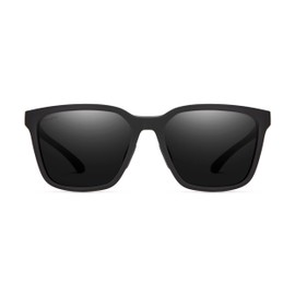 SMITH Shoutout Sunglasses – Performance Sports Active Classic Sunglasses – For Men & Women – Matte Black + Grey Polarized Lenses