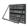 Nixvexy Sports Card Display Case - Wooden Wall Cabinet with
