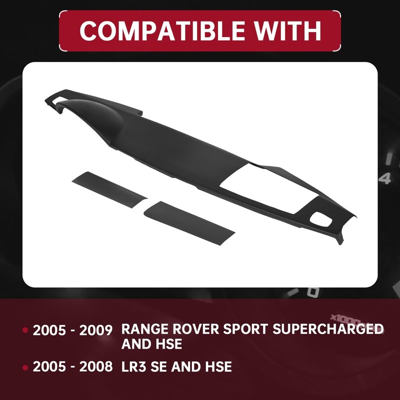 HECASA Dash Cover Compatible with 2005-2009 Land Rover Range Rover