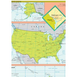 Lais Puzzle Map USA 1000 Pieces