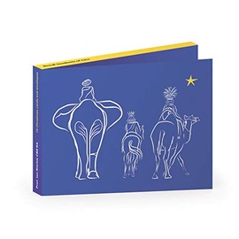 Royal Academy Prof Ian Richie Three Wise Men Pack of 10 Christmas Cards (17 x 12 cm)