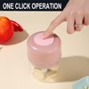Electric Mini Food Chopper Portable Waterproof Small Garlic Press Chopper
