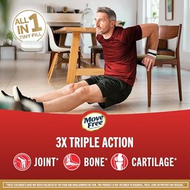 Move Free Move Free Ultra Triple Action Joint Support 64 Tabletas Suplemento Dietético con Colágeno Tipo II Ácido Hialurónico y Boro Soporte Articular Cartílago y Huesos 1 Tableta al Día