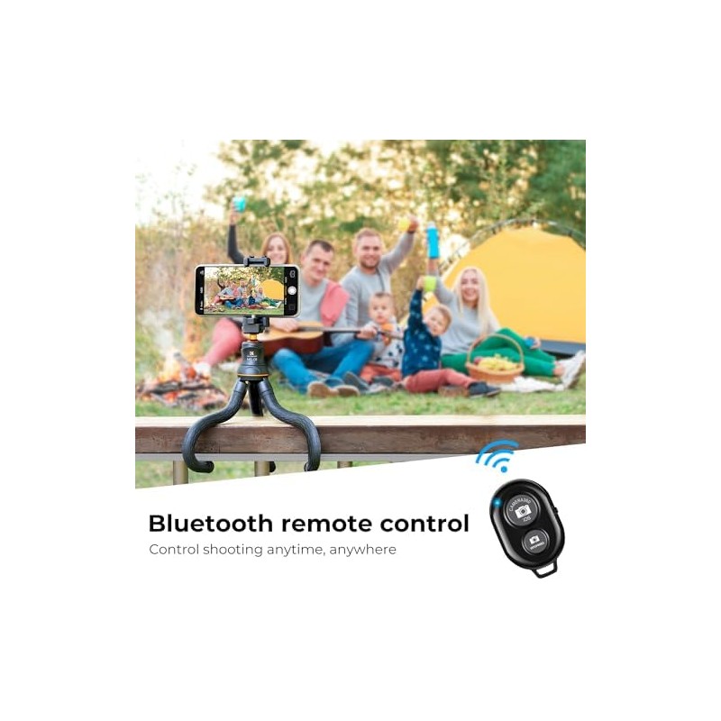 KF CONCEPT Trípode para teléfono móvil, MS01 Gorillapod con mando
