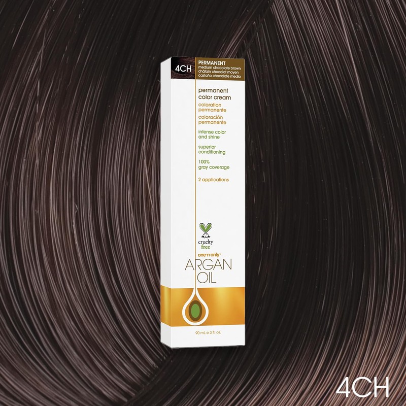 One 'n Only MEDIUM CHOCOLATE BROWN 4CH, 3 OZ, PERMANENT