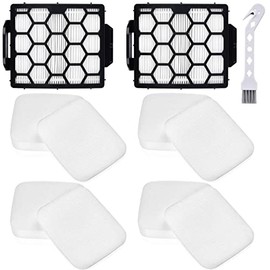 Anewise UV850 Filter Replacement for Shark Performance Lift Away UV850 UV900 Detect UV950 LA492 DuoClean Upright Vacuum, 2 HEPA Filters and 4 Foam & Felt Filters, Compare to Part #XHF320 & XFFK602UKT