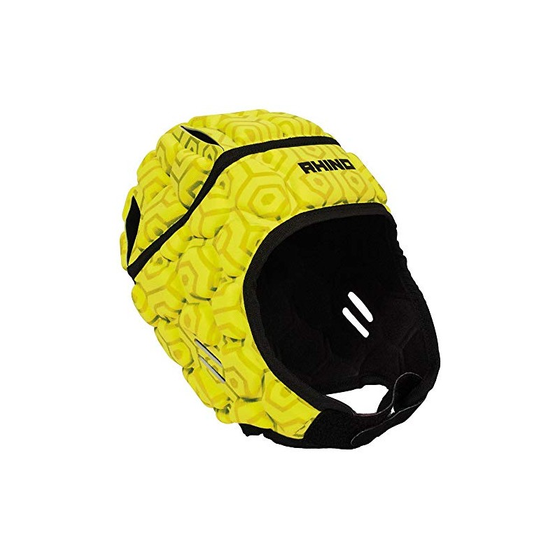 Rhino Unisex's Pro Head guard Headguard, Fluo Yellow, S