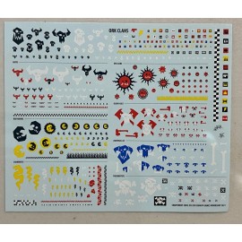 Games Workshop Warhammer 40k Space Marines Large Space Ork Clans Transfer Sheet Lot