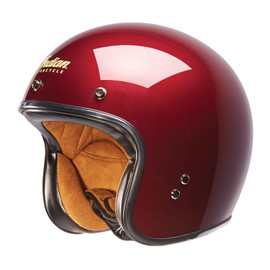 Indian Motorcycle Open Face Retro Helmet, Red