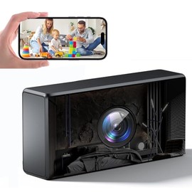 glaury 4K WiFi Security Camera Clock with Night Vision, Body Camera, AI Motion Detection