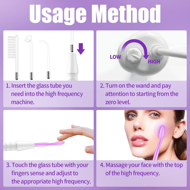 High Frequency Facial Wand-UUPAS Portable Handheld High Frequency Facial Machine