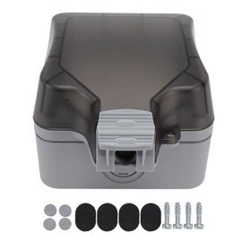 IP66 Outdoor Waterproof Switch Socket Box Surface Mounted Splashproof Dustproof Charging  Socket