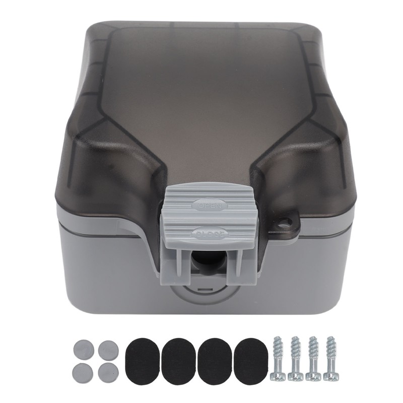 IP66 Outdoor Waterproof Switch Socket Box Surface Mounted Splashproof Dustproof