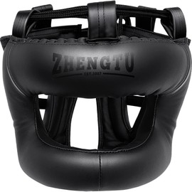 ZHENGTU Headgear (Recommended by RIZIN Active CFFC Flyweight Champions, 5th Generation DEEP Flyweight Champion) PRO MODEL for Boxing and Sparring (Black)