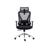 Techni Mobili Mesh Fabric Office Chair with Headrest & Lumbar