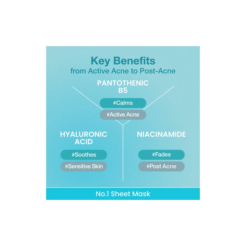 Numbuzin [Numbuzin]No.1 Pantothenic B5 Hyaluronic Active Clear Mask (5ea)