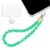 Soeoy Handmade Natural Gemstone Stone Beaded Phone Wrist Strap, Cat