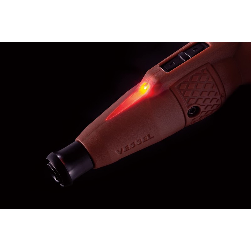 VESSEL Electric Ball Grip Driver, Limited Edition (Dull Red) With