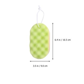 Beavorty 6pcs Bathing Sponge Exfoliating Shower Pouf for Gentle Skin Cleaning Soft and Durable Bath Sponges Yellow Daily Use