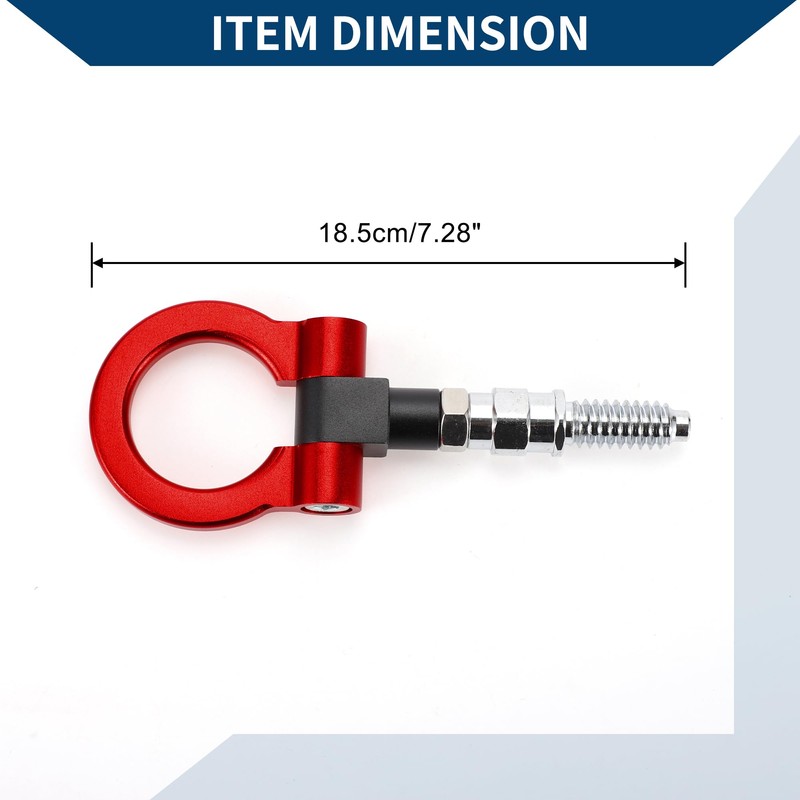 Hihaha Tow Hook/Universal Car Front Bumper Towing Hook/Durable Metal Rotary