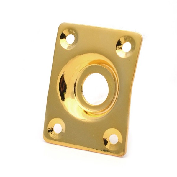 Unbranded Guitar Output Metal Jack Plate Square With Screws For