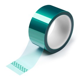 ZeLing HTL Resin Tape for Epoxy Resin Molding - 2" x110' for High Temp Resin Tape | 500°F Heat Resistant, Green Silicone Adhesive | DIY & Powder Coating - 1 Pack