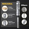 REKCKRUL Pattern Flush Trim Router Bit, 1/4" Shank Top &
