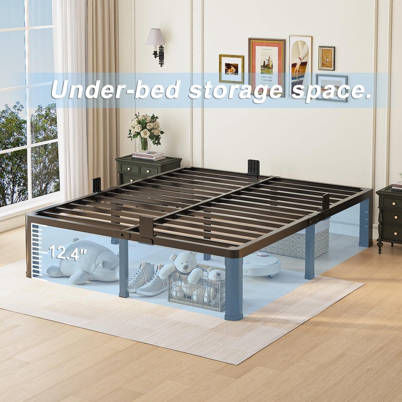 14 inch King Size Bed Frame with Round Corner Legs