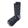 Men's Bicycle Ride Bike Novelty Crew Dress Socks (Heather Gray)