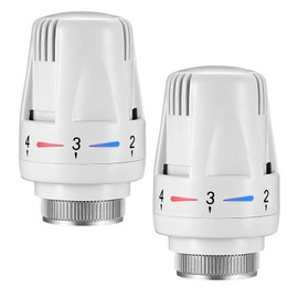 Thermostatic Radiator Head, 3 Pcs TRV M30x1.5 Smart Radiator Thermostat Radiator Valve Replacement Head, Thermostatic Radiator Valve Heating System Temperature Control Heads for Home Office (3)