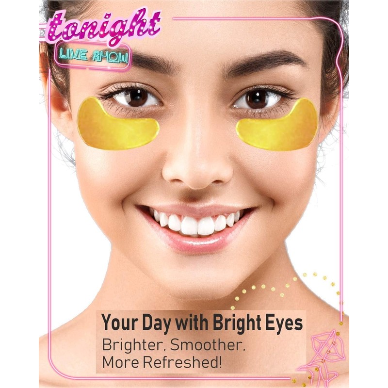 60Pieces/30Packs Collagen 24K GOLD UNDER Eye Masks, Eye Pads, JUYOU