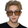 88flix Korean Unisex Polarized Sunglasses, Stylish, Oversize, Large, Sunburn Protection,