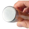Ice Crusher with Wood Handle, 2 pcs 8.5 Inch Silver