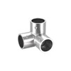 sourcing map Rail Elbow Fitting 90 Degree 3-Way Zinc Alloy