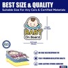Baby on board sticker car (01. Basic Boy)