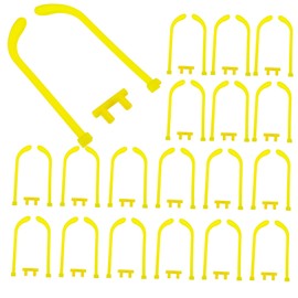 Healeved 30sets Diy Glow Stick Glasses Arms Replacement Novelty Plastic Eyewear Accessories for Parties Weddings Concerts and Events