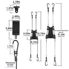TOCCOOL Multi-Sport Fence Mount - Adjustable Camera Holder, Multifunctional Mobile Phone Stand for Tennis Court/Baseball Field Chain Link Fence(Good Stability, ABS, No Camera Included)