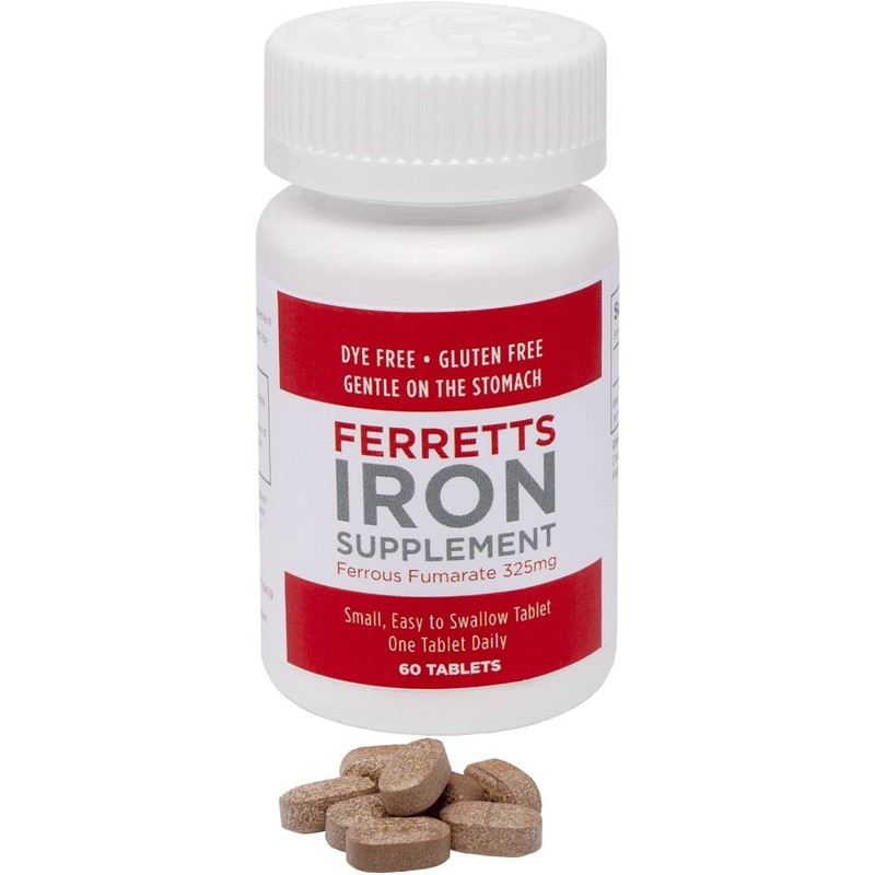 Ferretts Iron Tablets 325mg Ferrous Fumarate 2 Pack (120 Total)