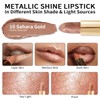 OULAC Lipstick, Metallic Shine Finish, No Grainy Feeling, Long-Lasting Moisturisation,