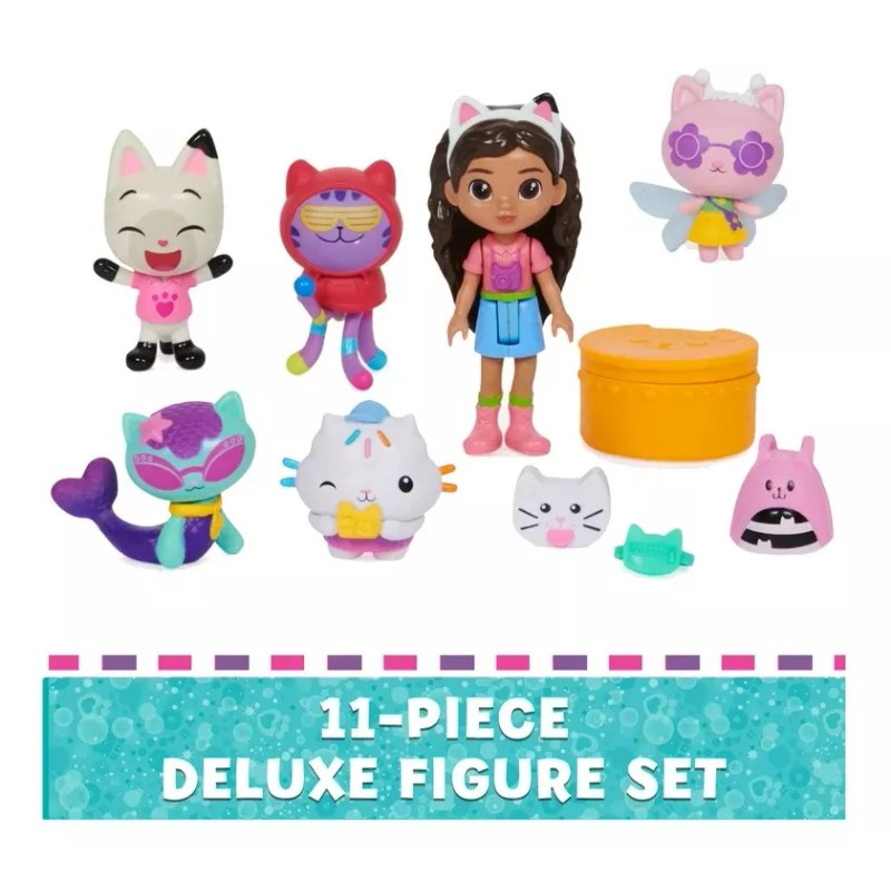 Gabbys Dollhouse Set 8 Figuras Gabby Dia En La Playa