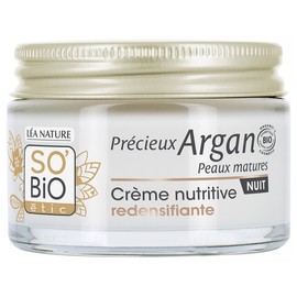 Léa Nature SO BIO étic Précieux Argan Crème Nutritive Redensifiante Nuit Peaux Matures Bio 50 ml