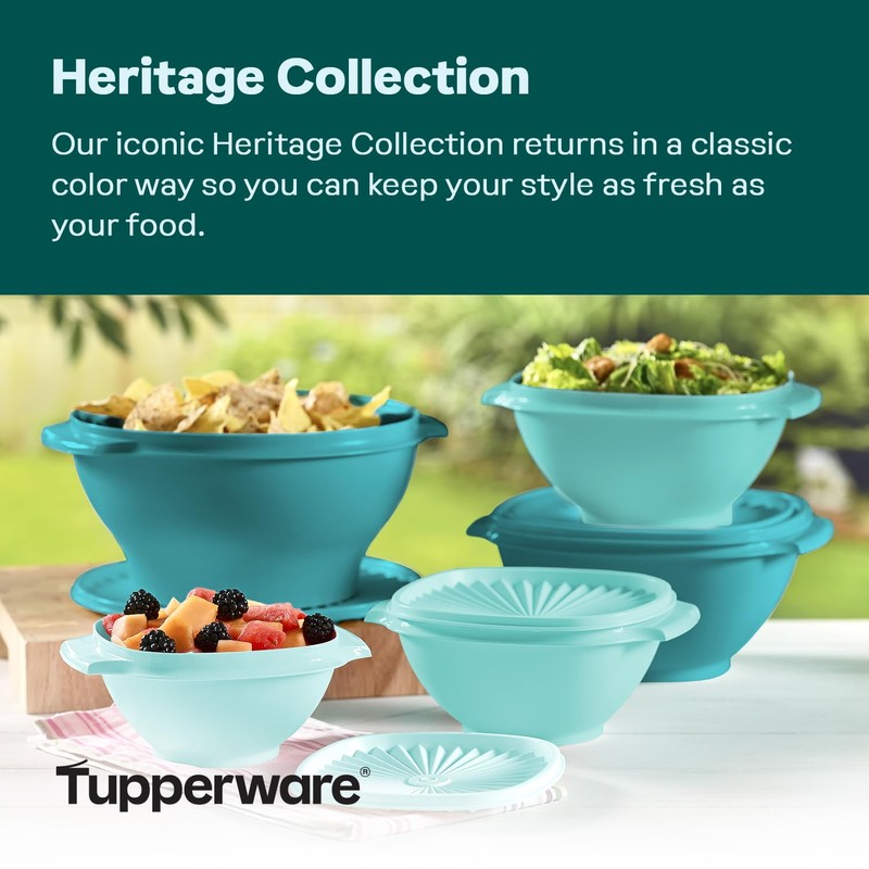 Tupperware Heritage Collection, New 10 Piece Food Storage Container Set