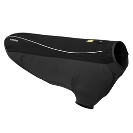 Ruffwear Cloud Chaser Jacket, Warm, Weatherproof Dog Coat with Sleeves, Obsidian Black, Medium