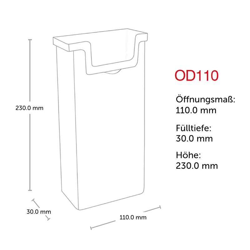 Taymar OD110 2 pieces DIN long (DL) brochure holder, brochure