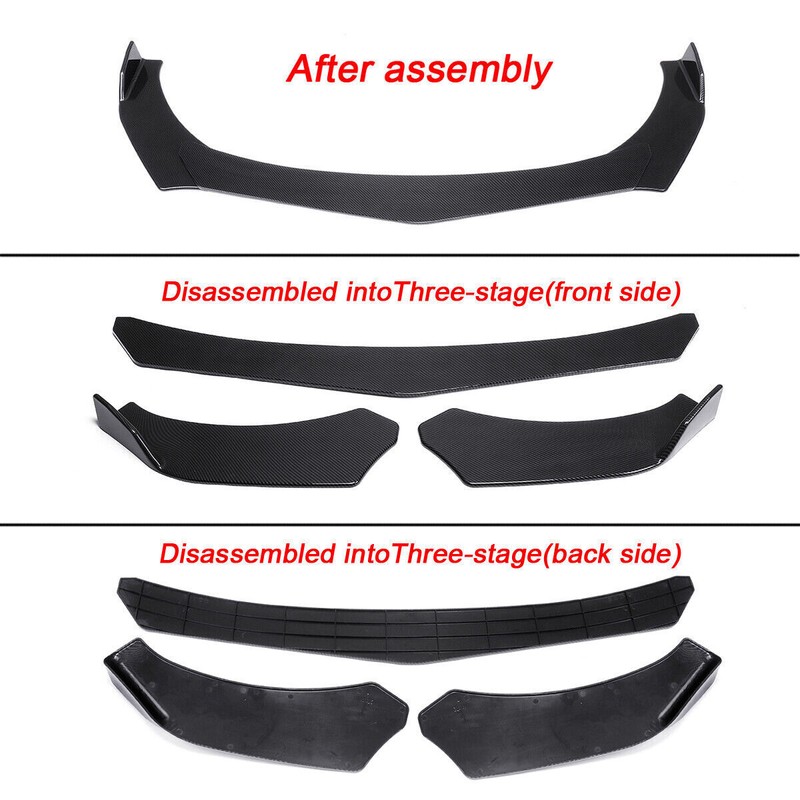 dtangor Front Bumper Lip Spoiler For Mercedes W117 CLA200 CLA250