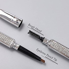 Lápiz De Cejas, Lápiz De Cejas Impermeable Con Pincel Y Punta Extra Para Cejas Finas Y Gruesas, Lápiz De Maquillaje De Ojos